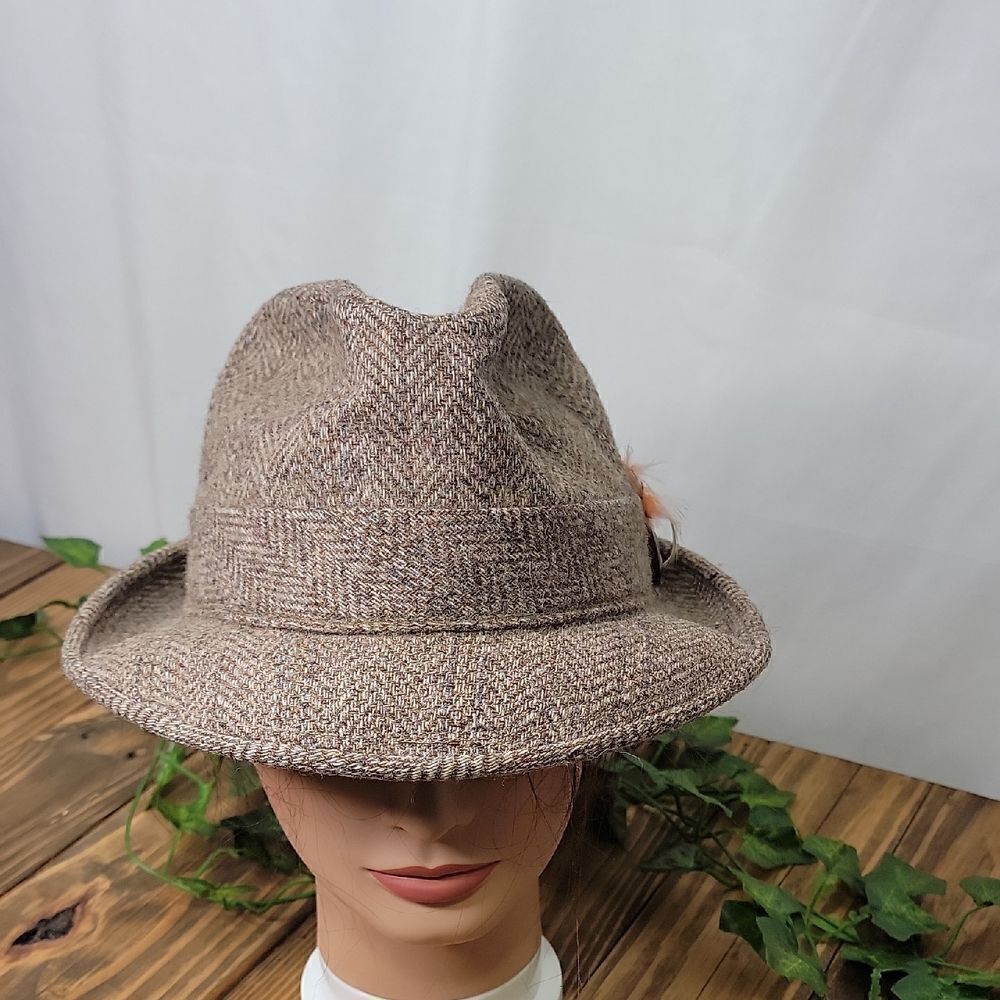 Dorfman Pacific Co. Vintage. Wool Tweed Fedora. EUC